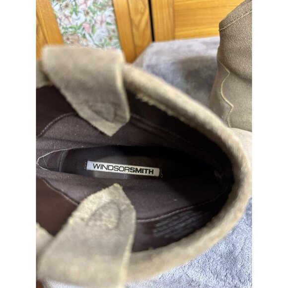 Windsor Smith Vintage Tan Suede Leather Ankle Boots Western Cowgirl Boho Sz 7 - Picture 4 of 9